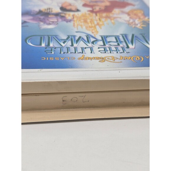 DISNEY THE LITTLE MERMAID VHS TAPE ORIGINAL BANNED COVER OPEN 1989 MOVIE VINTAGE - Picture 7 of 12